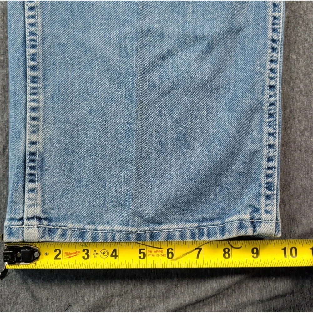 Vtg Y2K NAUTICA Jeans Mens 33x34 Denim Carpenter Baggy Loose Skater Utility USA